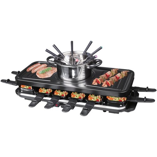 Silva Schneider PK-RF120 Raclette/Fondue 12 Pf&amp;auml;nnchen, 1600 Watt, Slike