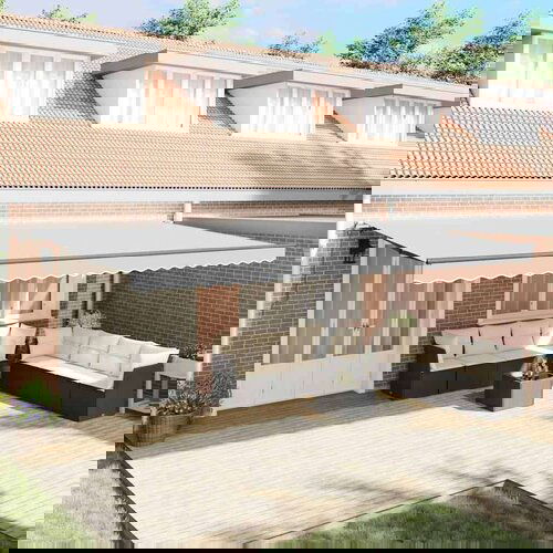 Nadstrešnica Antracit 6 × 3 5 m Metal Cijene