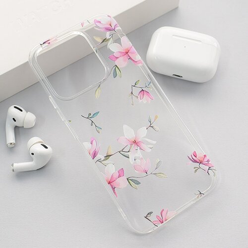 Nanobit Maska za Honor X8b/ X8c Print Pink Mangolia Flowers Slike