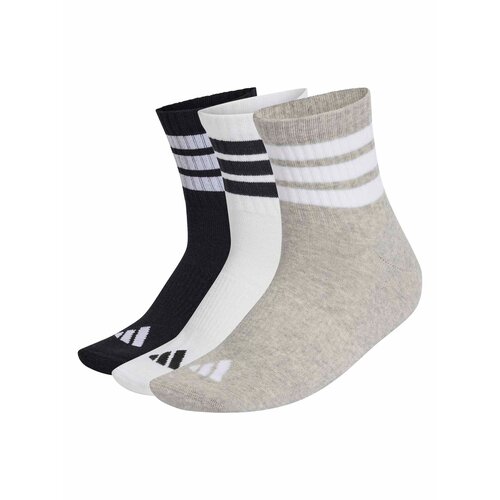 Adidas &amp;Scaron;portne nogavice &amp;#039;Ess&amp;#039; pegasto siva / črna / bela Slike