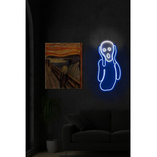 Wallity Scream - Blue, White BlueWhite Decorative Plastic Led Lighting Slike