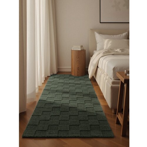 Villeroy Boch Temno zelen ročno tkan volnen tekač 80x200 cm Scala &amp;ndash; Slike