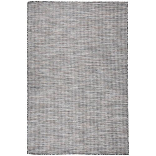 Vanjski tepih ravnog tkanja 120 x 170 cm smeđe-plava Cijene