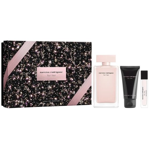 Narciso Rodriguez For Her Gift Set ( EDP 100 ml + BL 50 ml + EDP 10 ml ) Slike