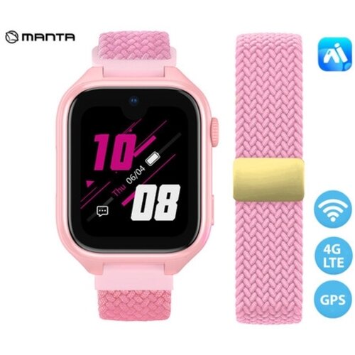 Manta otro&amp;scaron;ka pametna ura Stelio Junior Pro, roza (Powder Pink) Slike