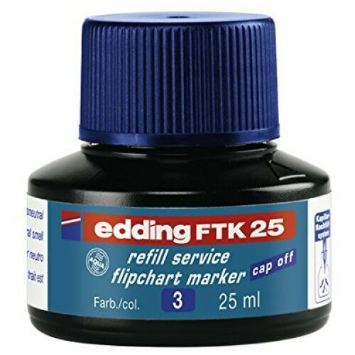 Edding refil za flipchart markere e-ftk 25, 25ml plava Slike