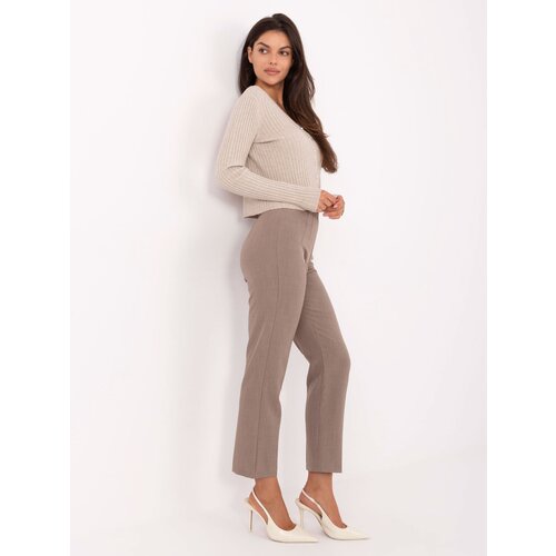RUE PARIS Trousers-IT-SP-FL9069.00-dark beige Slike