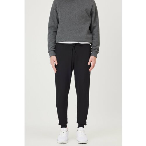 AC&Co / Altınyıldız Classics Men's Black Standard Fit Regular Fit Cotton Pocket Comfortable Jogger Sweatpants Slike