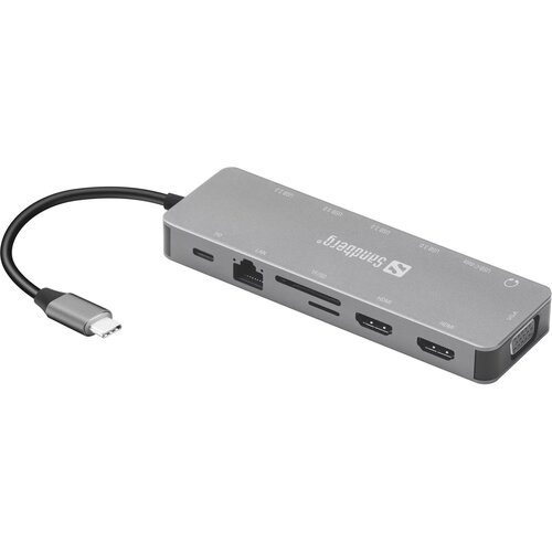 Sandberg USB-C 13-in-1 priklopna postaja za prenosnike Slike