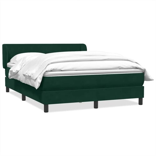 Box Spring krevet s madracem tamno zeleni 160x220 cm bar&amp;scaron;un Slike