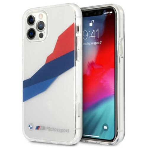 BMW ETUI BMHCP12LSKTGT IPHONE 12 PRO MAX 6,7 TRANSPARENT HARDCASE MOTORSPORT TRICOLOR, (21833889) Cene