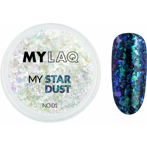 MYLAQ My Star Dust šljokice za nokte nijansa 01 0,2 g
