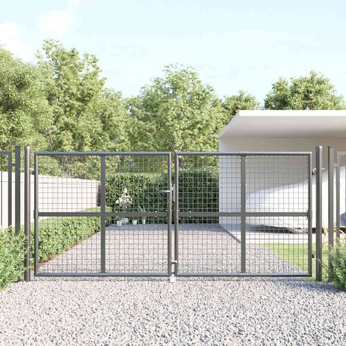 Mrežasta vrtna vrata antracit 300x125 cm pocinčani čelik Cene