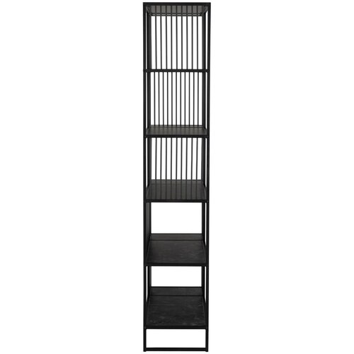 Actona Črn regal v kamnitem dekorju 85x185 cm Strington &amp;ndash; Slike