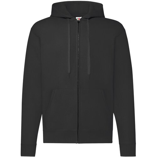Fruit Of The Loom Black Zippered Hoodie Classic Cijene
