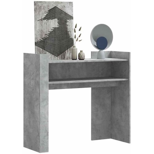  Konzolni stol siva boja betona 100x35x90 cm konstruirano drvo Cene