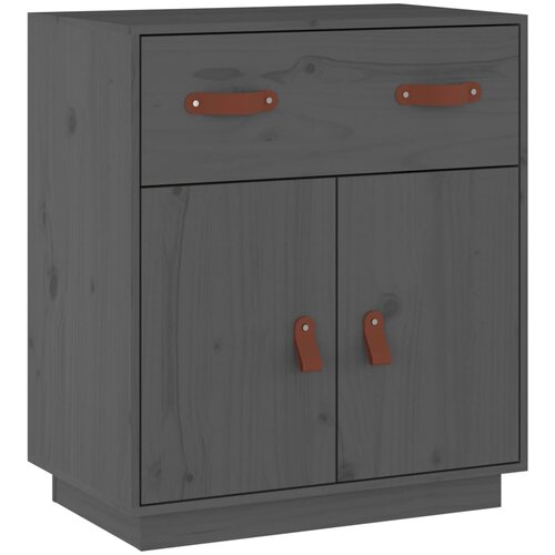 Maison Chic Komoda - Predalnik siva 65,5x40x75 cm trdna borovina, (21715872) Slike