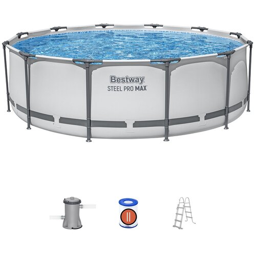 Bestway Bazen 366x100 cm+pumpa Steel Pro Max 56418 Cene