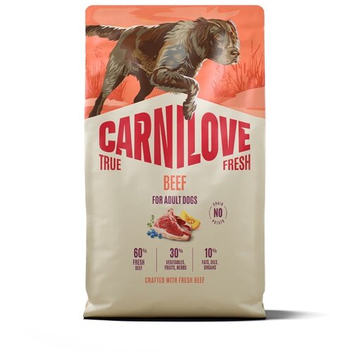 Carnilove Dog True Fresh Adult, briketi - govedina 4 kg Cene