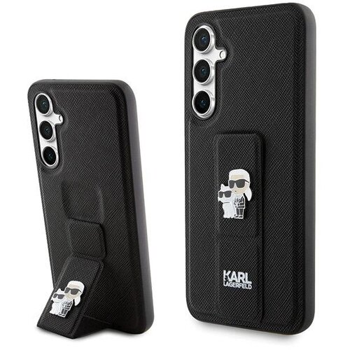 Karl Lagerfeld GRIPSTAND SAFFIANO OVITEK ZA SAMSUNG GALAXY S23 FE ČRNA, (21896969) Cene