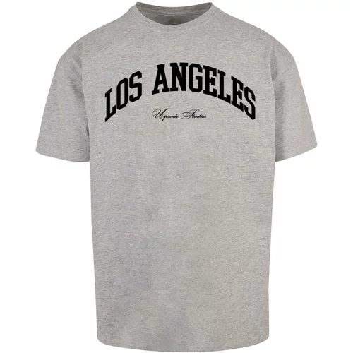 MT Upscale L.A. College Oversize Men's T-Shirt - Grey