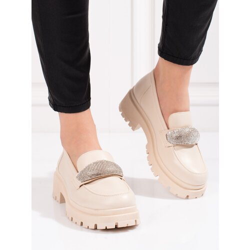 SHELOVET women&amp;#039;s eco leather shoes beige Slike