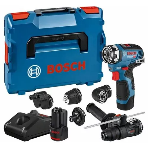 Bosch akumulatorski vrtalni vijačnik gsr 12V-35 fc + l-boxx + komplet nastavkov fc z vr
