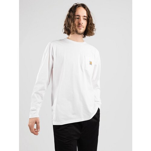 Carhartt WIP Pocket Majica z dolgimi rokavi white Slike