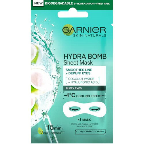 Garnier skin naturals eye tissue maska za oči protiv bora 1003009710 Slike