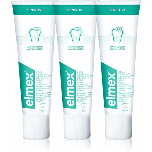 Elmex Sensitive pasta za osjetljive zube 3x75 ml