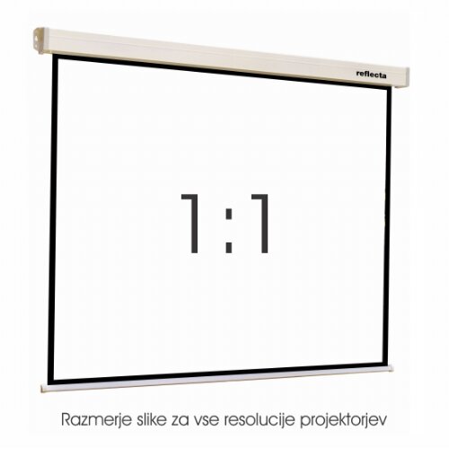 Reflecta Platno za projektore u roli 180x180 cm lux bijela Slike