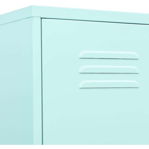 VidaXL Omara s ključavnico mint zelena 35x46x180 cm jeklo Slike