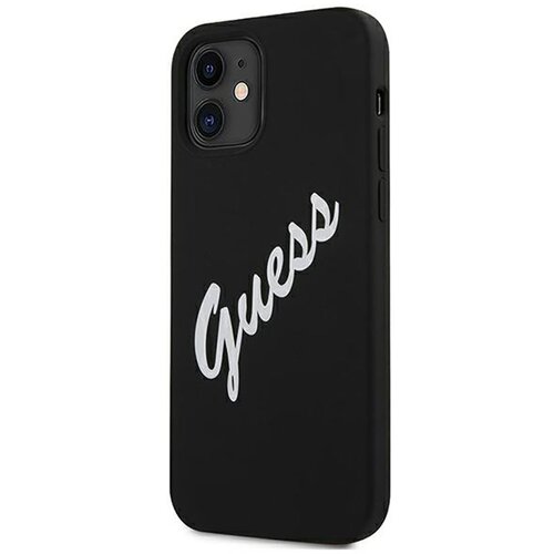 Guess Ohišje za Apple iPhone 12 Mini Collection Silicone Vintage iz TPU, Črna, (21736918) Cene