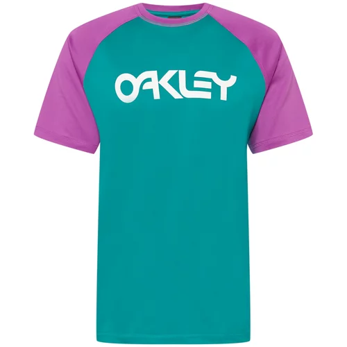 Oakley Tehnička sportska majica petrol / neonsko ljubičasta / bijela