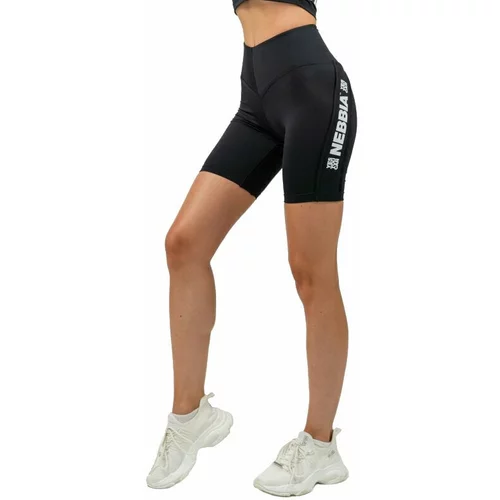 NEBBIA High Waisted Biker Shorts Iconic Black L Fitnes hlače