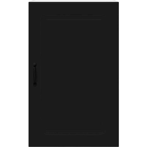 VidaXL zidni kuhinjski ormarić crna 50 x 31 x 80 cm konstruirano drvo Slike