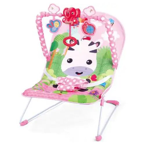 Magic Toys Vibracijska i glazbena ležaljka u ružičastoj boji sa uzorkom zebre Cijene