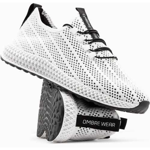 Ombre Men's mesh sneakers shoes - white Cijene