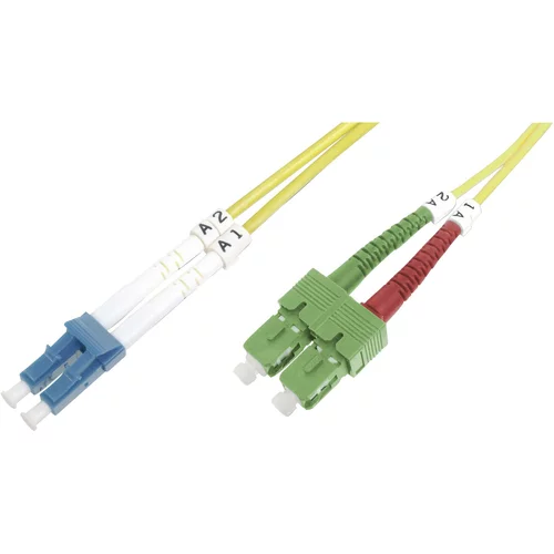 Digitus DK-292SCA3LC-05 steklena vlakna optična vlakna priključni kabel [1x moški konektor SC/APC 8° - 1x LC-vtič] 9/125 µ Singlemode OS2 5.00 m, (20437419)