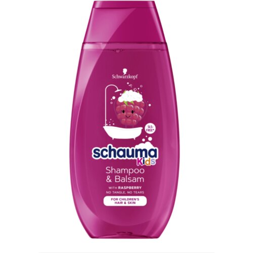 Schauma kids Girl Raspberry shampoo & balsam 400ml Slike