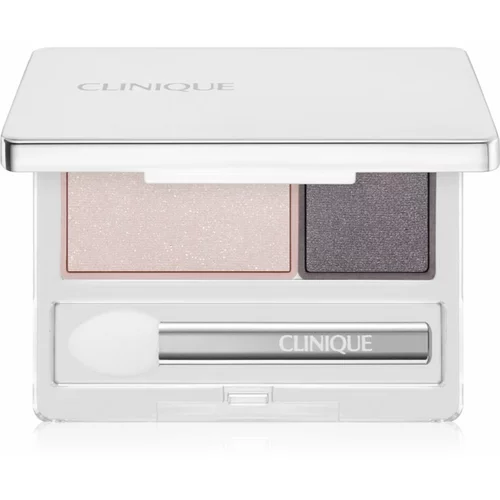 Clinique All About Shadow™ Duo Relaunch duo senčila za oči odtenek Duo Uptown/Downtown - Shimmer/Matte 1,7 g