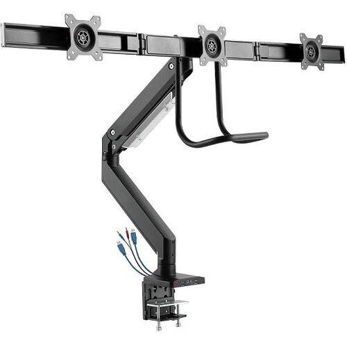White Shark Nosilec namizni LCD 3xmonitor GMS-3203 Gaming RHAMSES-III črn Cene