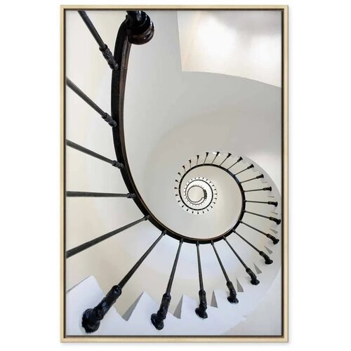  Slika - Endless Stairs (1 Part) Vertical 40x60 U prirodnom drvenom okviru Slike