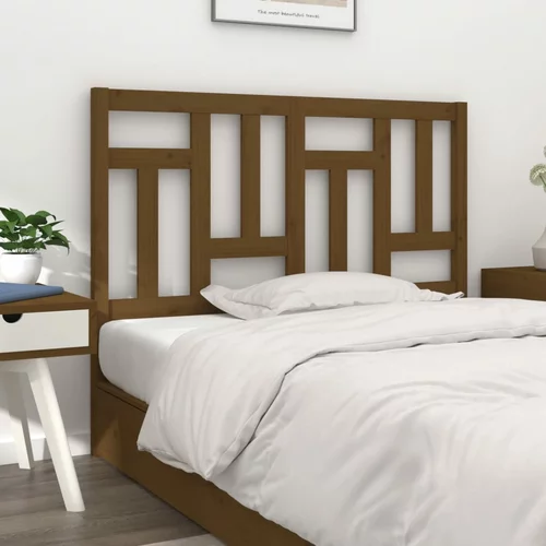  Uzglavlje za krevet boja meda 205,5x4x100 cm masivna borovina