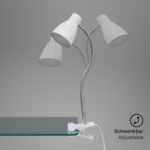 BRILONER 2615-016P - LED lampa sa stezaljkom GRIP LED/2,5W/230V bela Slike