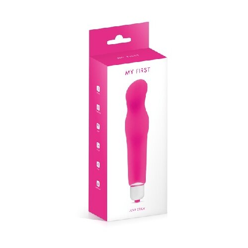 analni silikonski vibrator | my first love stick pink Slike