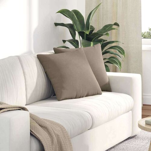 vidaXL jastučići za sofu 2 pcs sivo-smeđa 45 x 45 cm tkanina Cijene