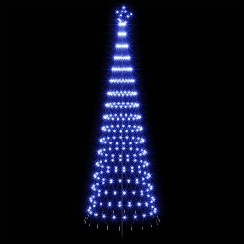 LED božićno drvce 300 cm 350 LED lampica Plava Željezo Crna - Plava 300 cm Slike