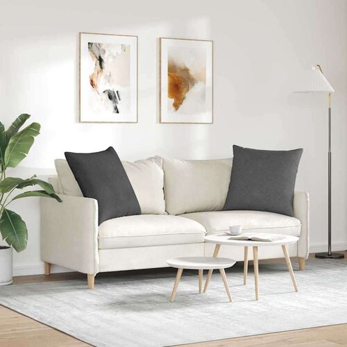 VidaXL jastučići za sofu 2 pcs tamno siva 60 x 60 cm kordura tekstil Slike