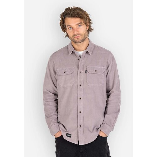 Reell Dual Cord Srajca grey purple Cene